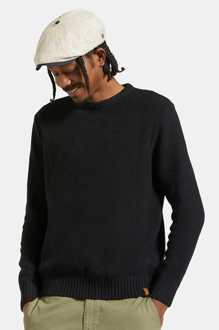 20th Anniversary Brood Newsboy Cap - Cream/Navy Brixton