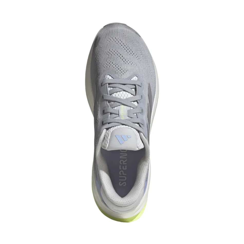 Adidas Women's Supernova Solution 2 Running Shoes in Halo Silver/Silver Met/Violet Tone SS25