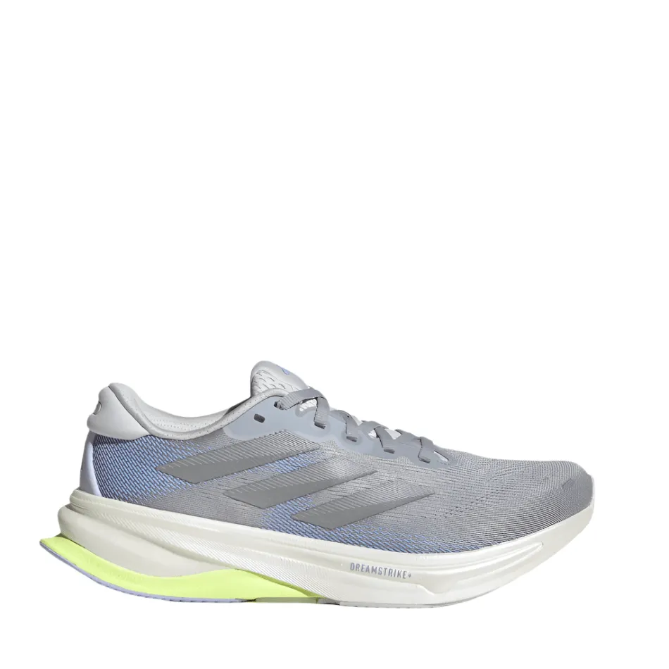 Adidas Women's Supernova Solution 2 Running Shoes in Halo Silver/Silver Met/Violet Tone SS25