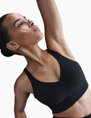 Alate Medium Support Longline Sports Bra - Black/Cool Grey