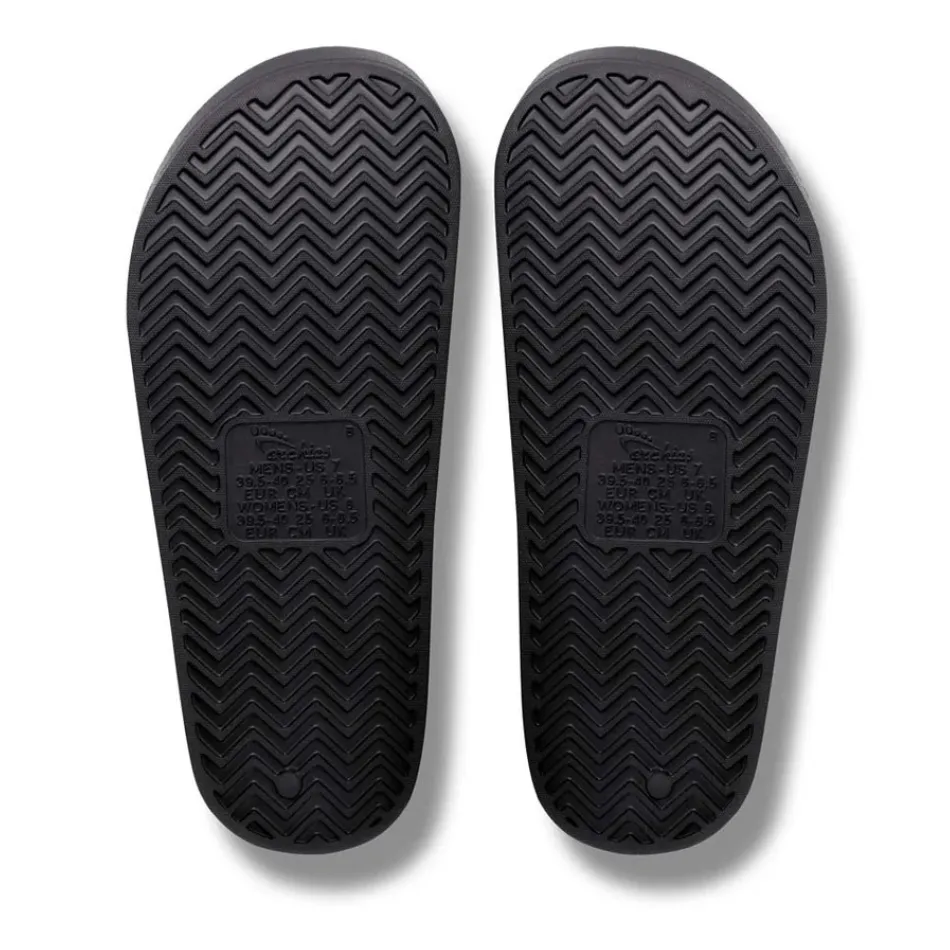 Archies Arch Support Slides in Black