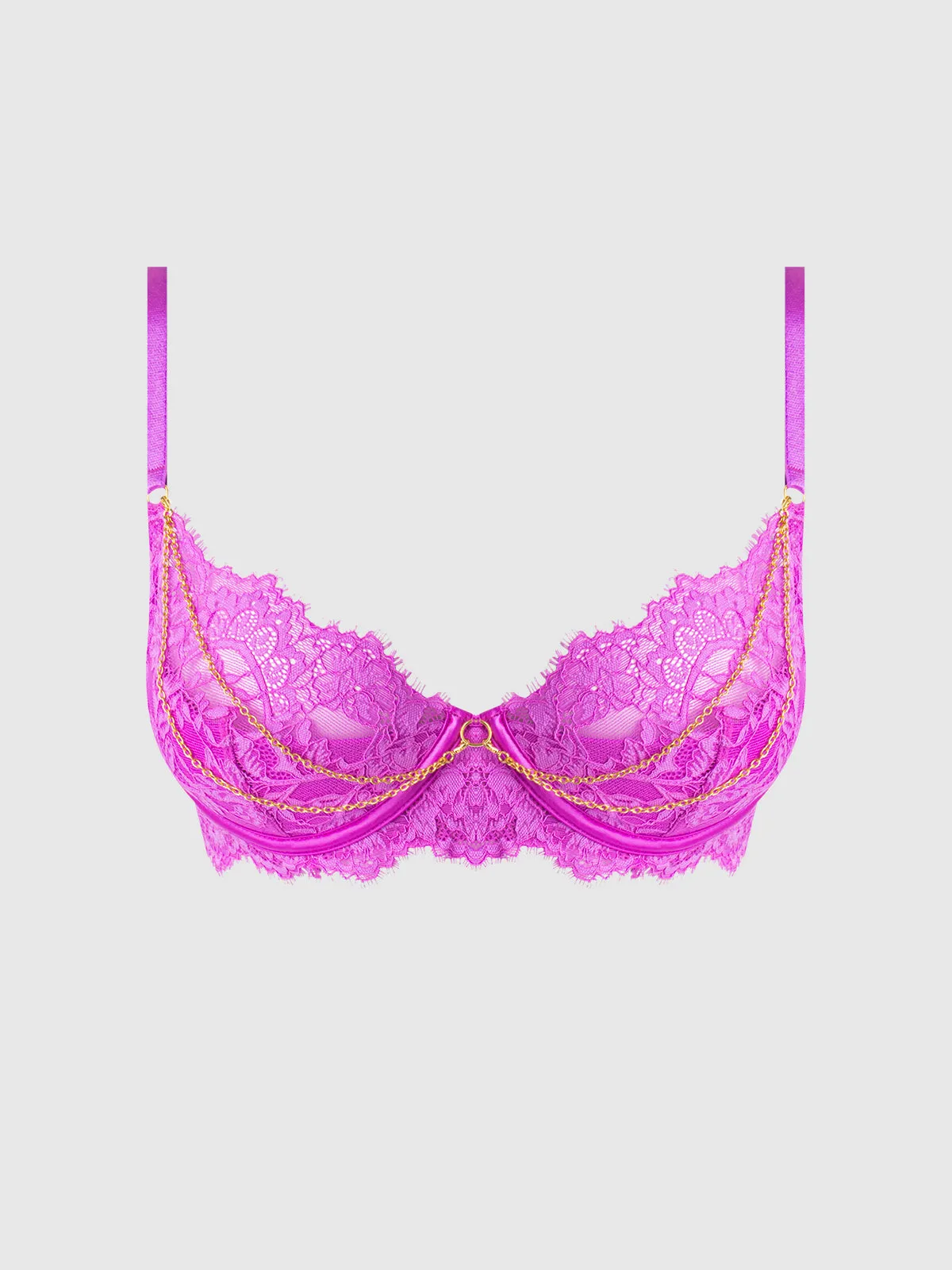 Arianna Lace & Chains Underwire Bra by Frederick's of Hollywood
