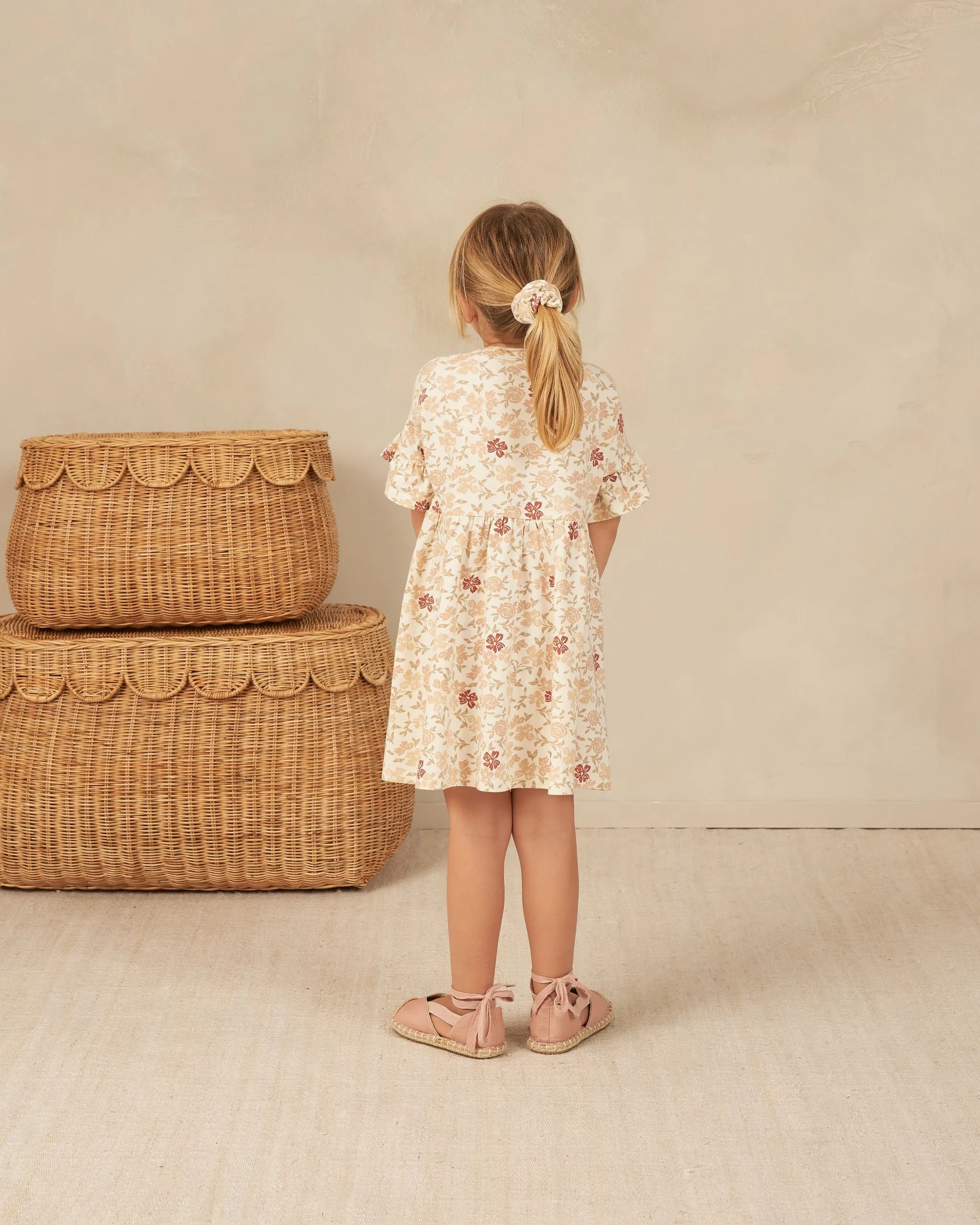 babydoll dress || pink floral