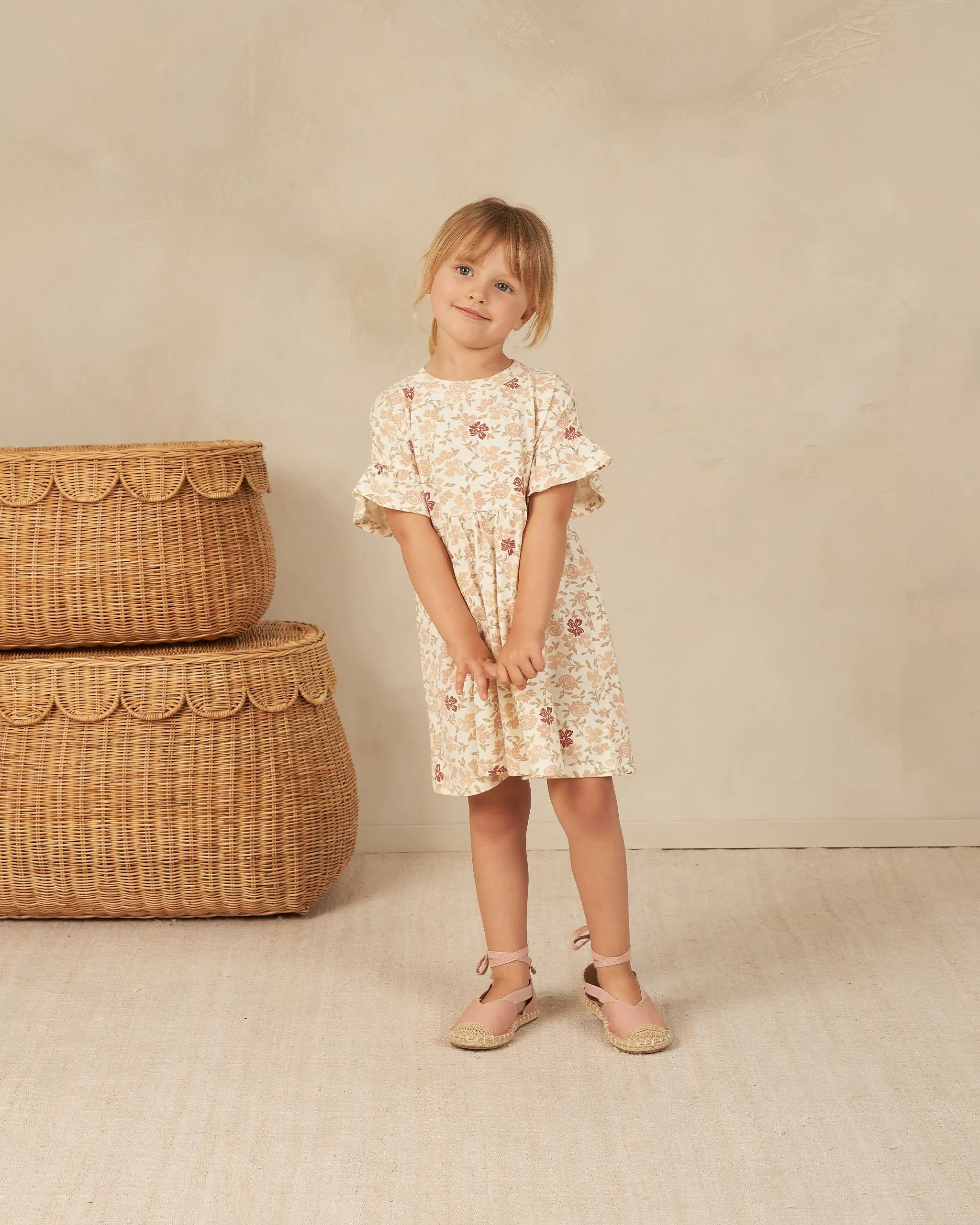 babydoll dress || pink floral