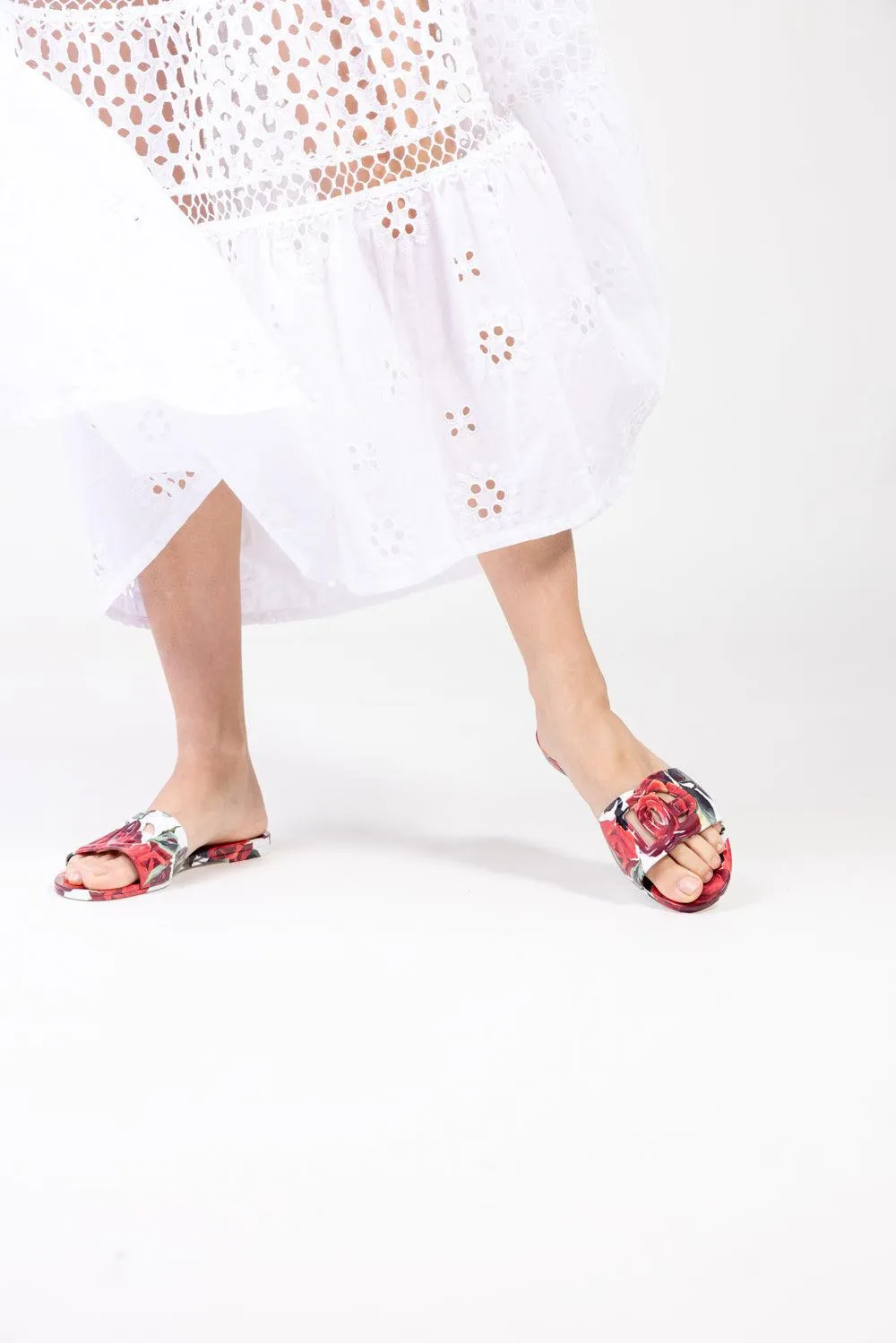 Beachwear Sliders - Rosa Rossa