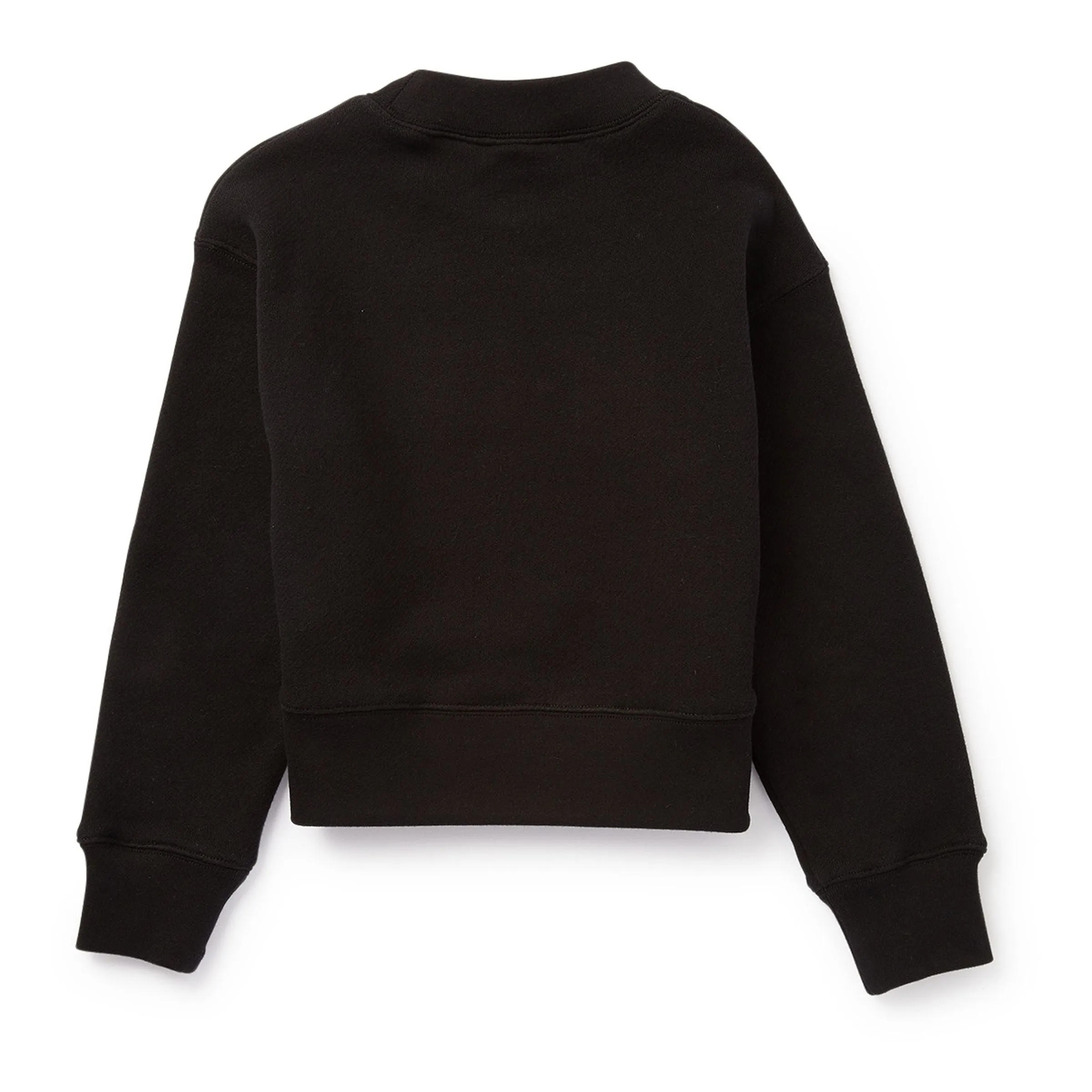 Black Bear Motif Crew-neck Sweatshirt
