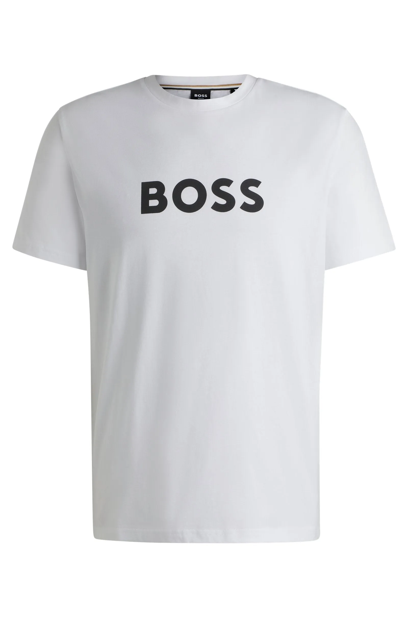Boss Cotton-Jersey Regular-Fit T-Shirt With SPF 50  UV Protection - Men
