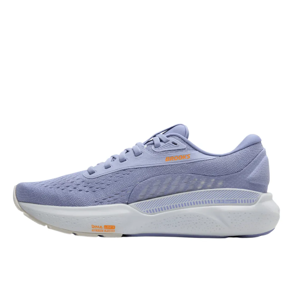 Brooks Women's Adrenaline GTS 24 Running Shoes in Blue Heron/White/Orange AW25