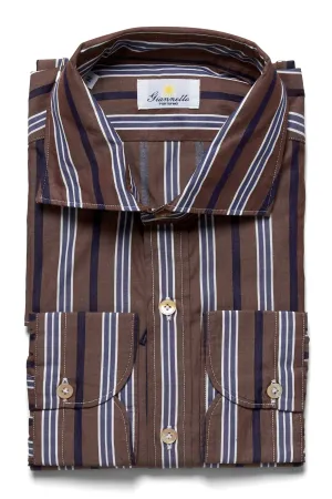 Brown Stripe Shirt
