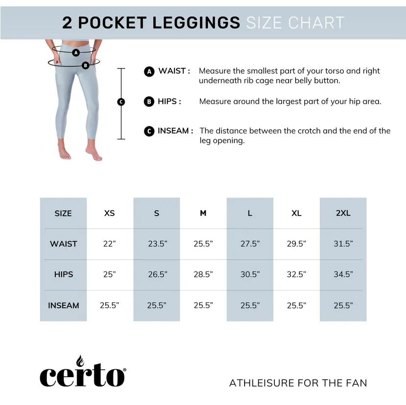 Certo By Northwest NFL Women's Carolina Panthers Assembly Leggings, Black