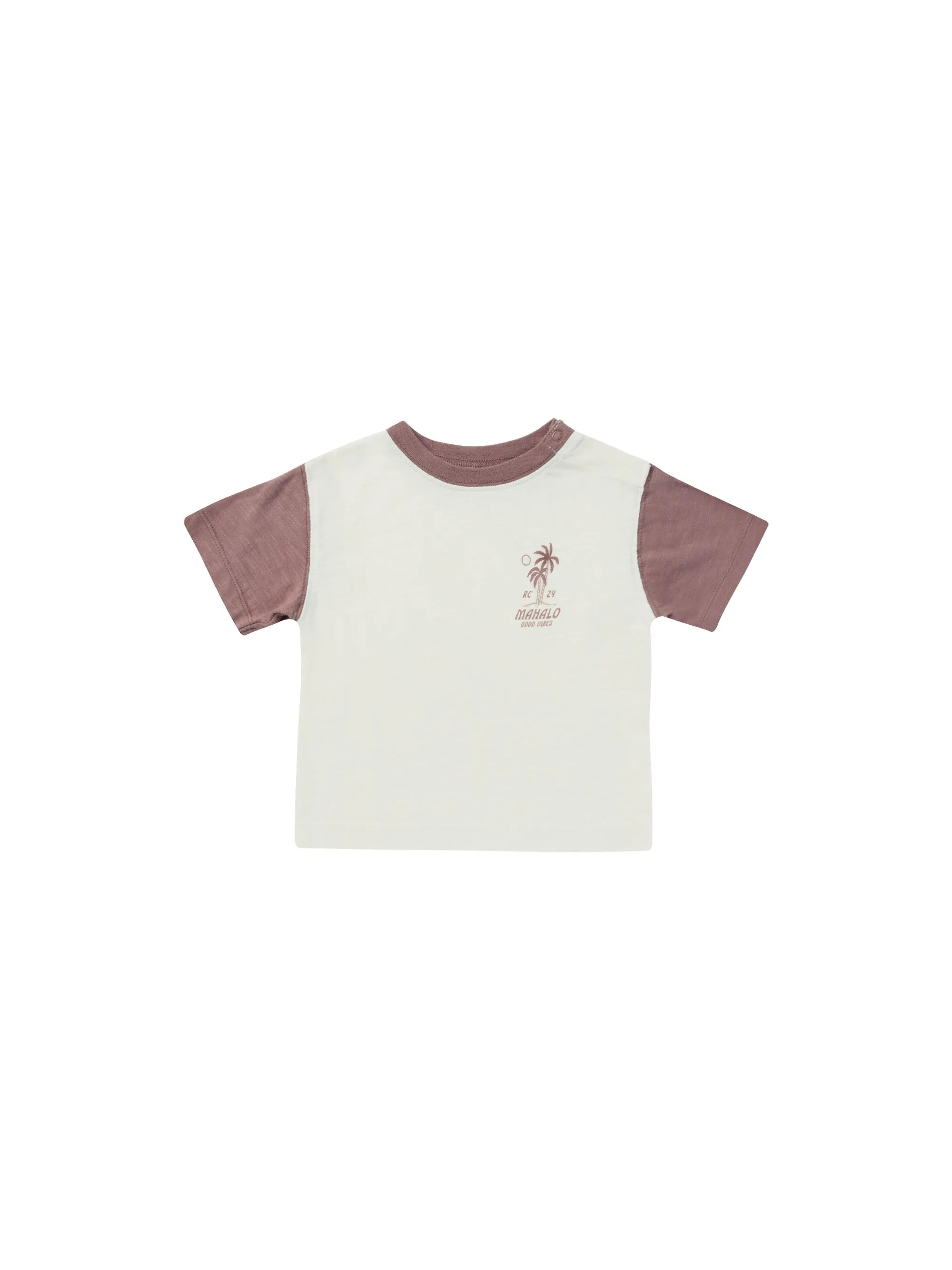 contrast short sleeve tee || mahalo