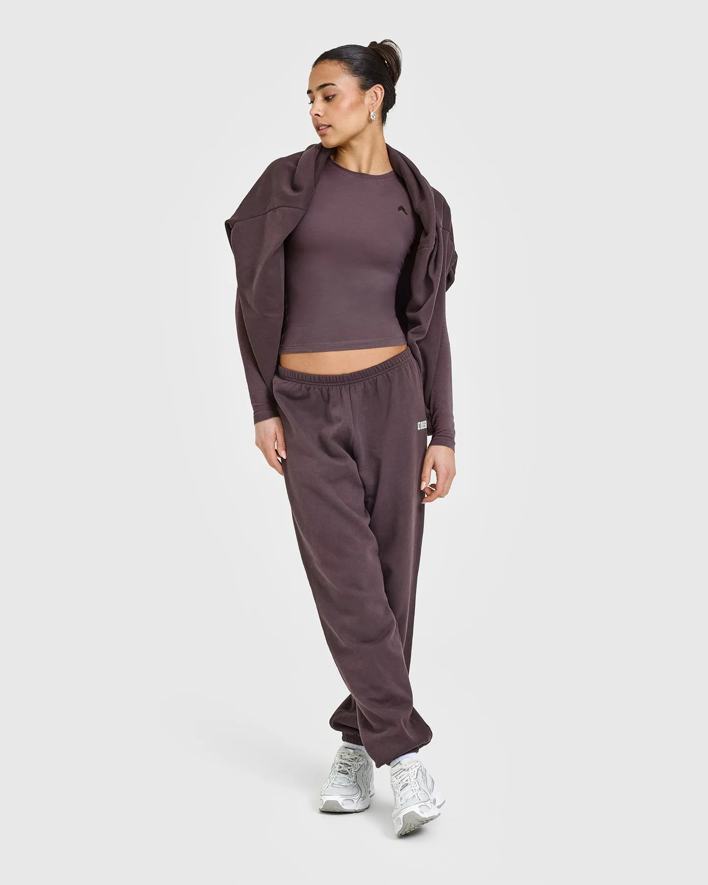 Cotton Icon Long Sleeve Top | Umber Brown