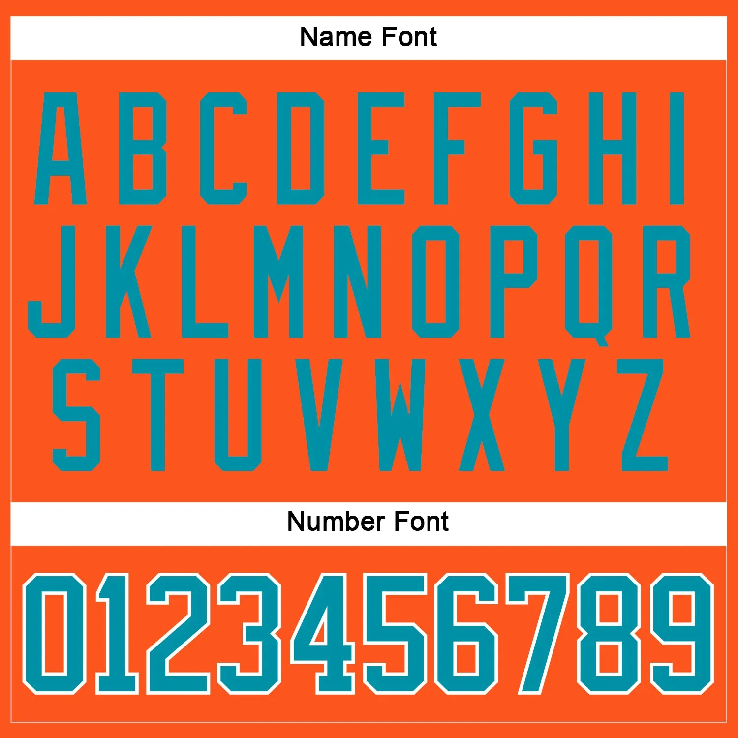 Custom Orange Teal-White Hockey Jersey