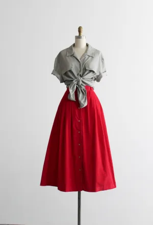 dahlia corduroy skirt 1919 Vintage