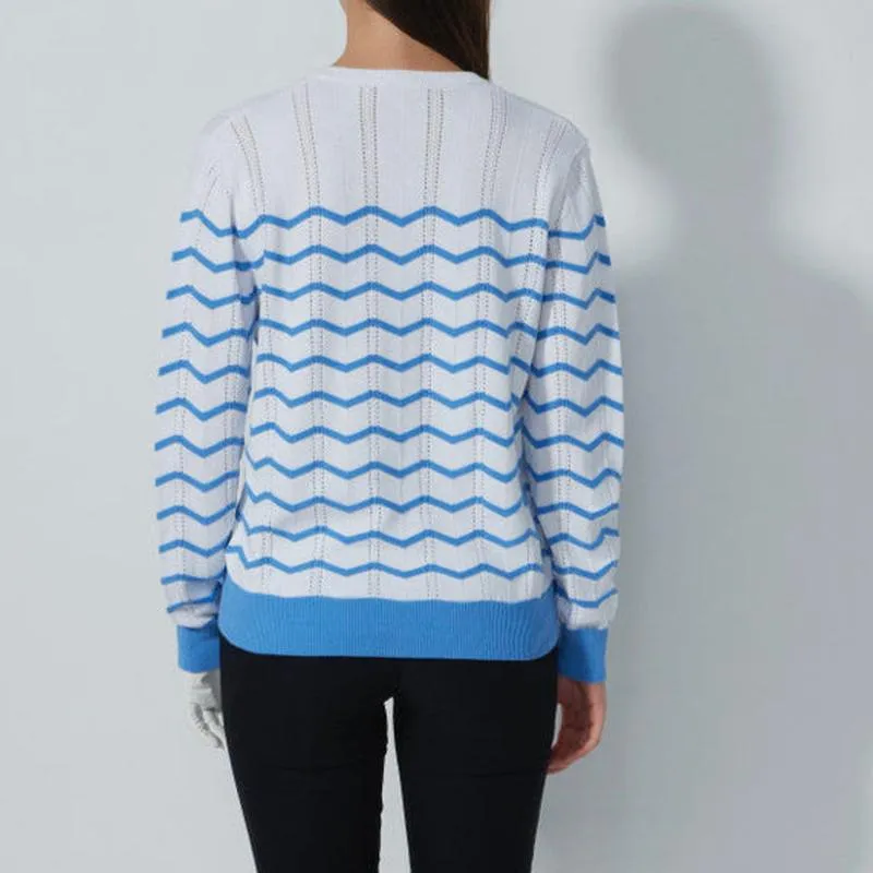 Daily Sports Wave Sweater - Blue/White