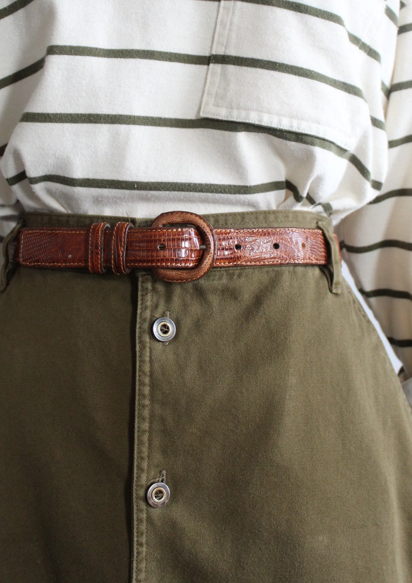 embossed leather belt 1919 Vintage