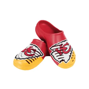FOCO NFL Men's Kansas City Chiefs 2023 Colorblock Big Logo Clogs