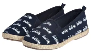 FOCO NFL Women's Seattle Seahawks Espadrille Canvas Shoe