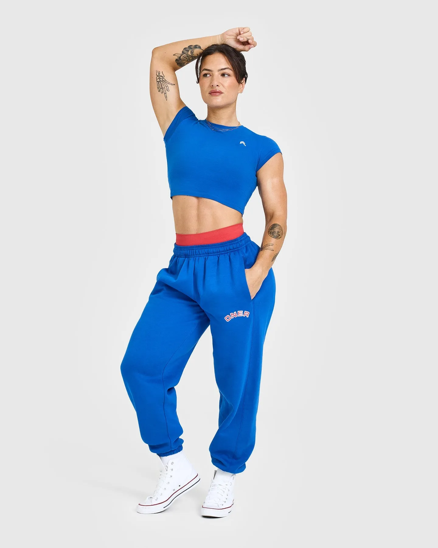 Foundations Jogger With Graphic | Oasis Blue
