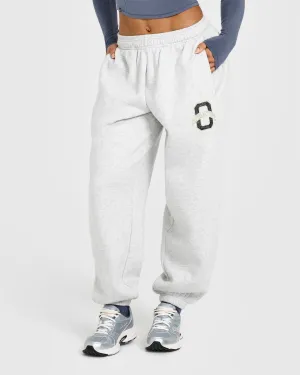 Foundations Jogger With Printed Graphic | Light Grey Marl