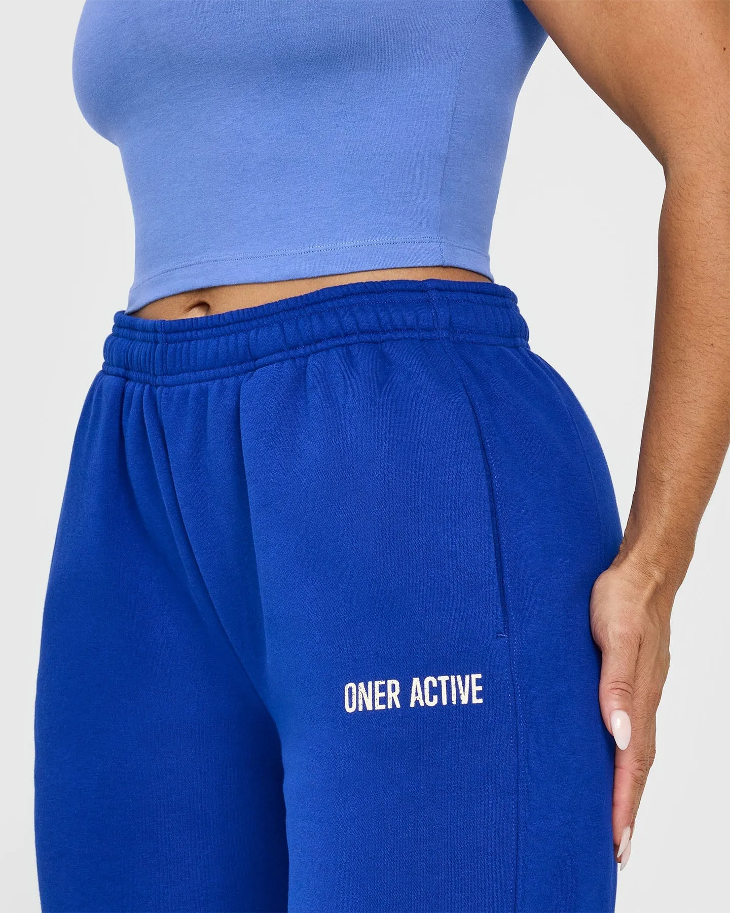 Foundations Jogger With Printed Graphic | Strong Blue