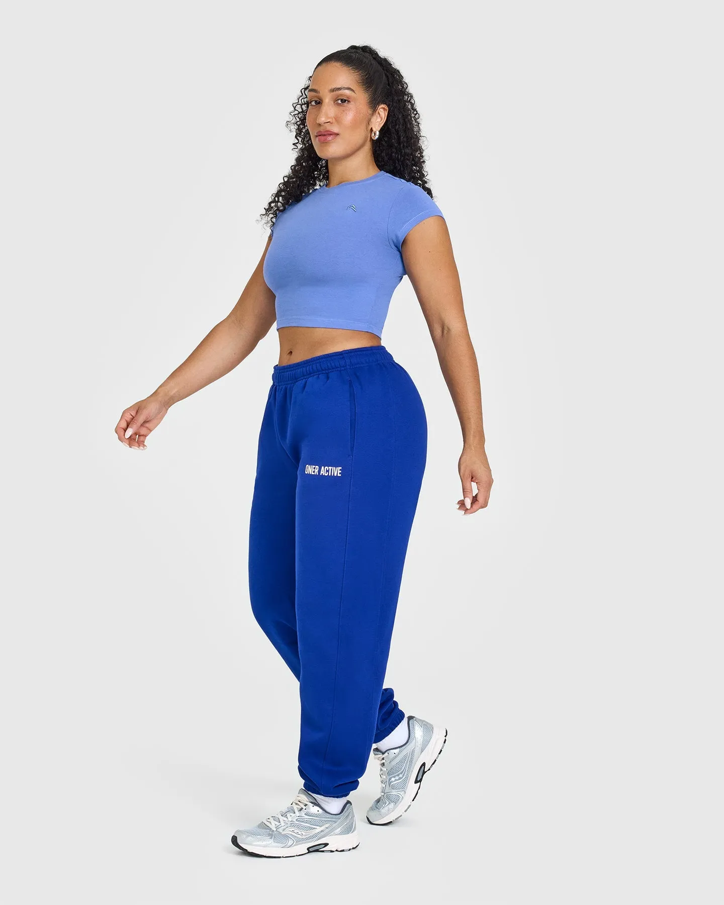 Foundations Jogger With Printed Graphic | Strong Blue