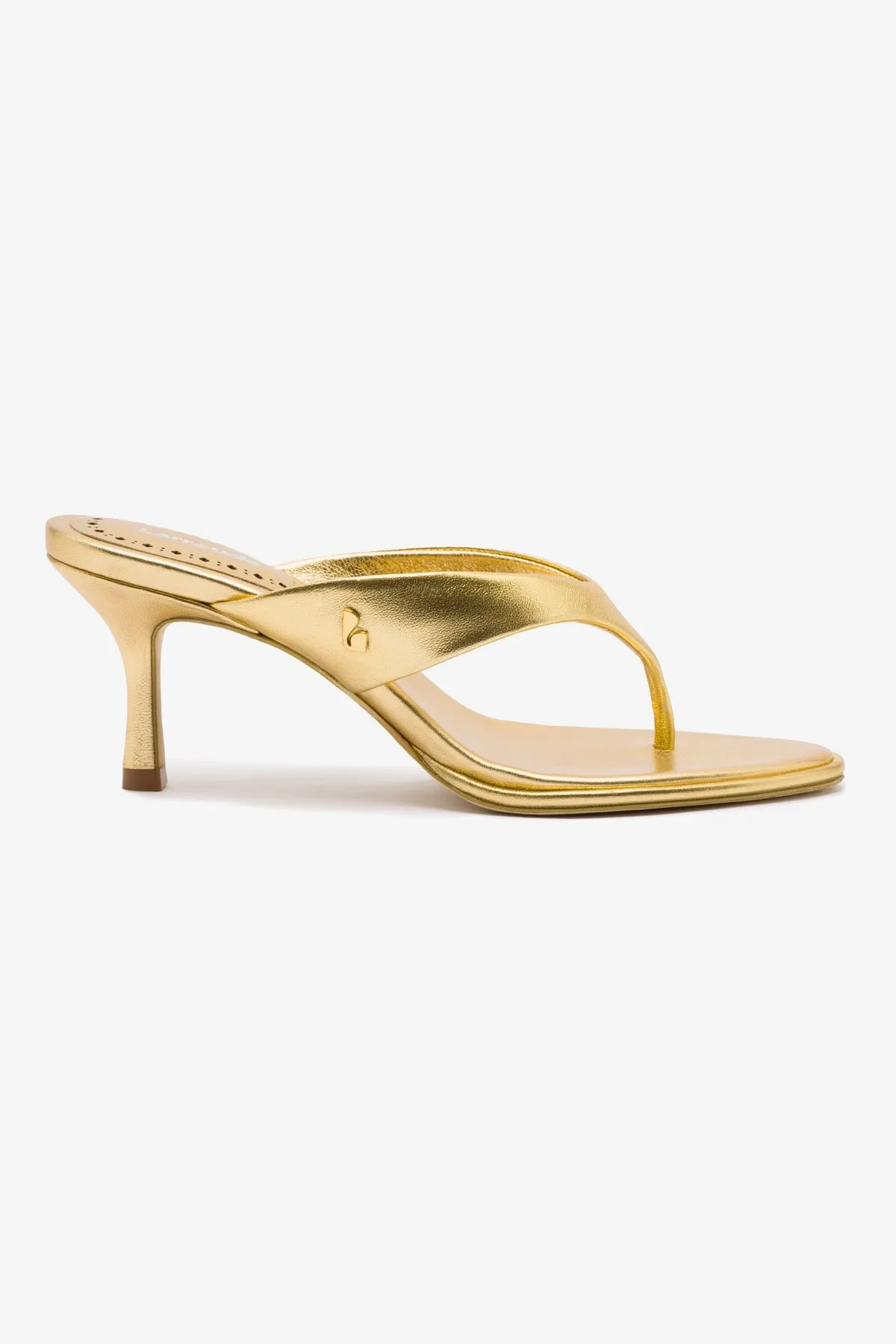 Gaia Sandal In Gold Metallic Leather