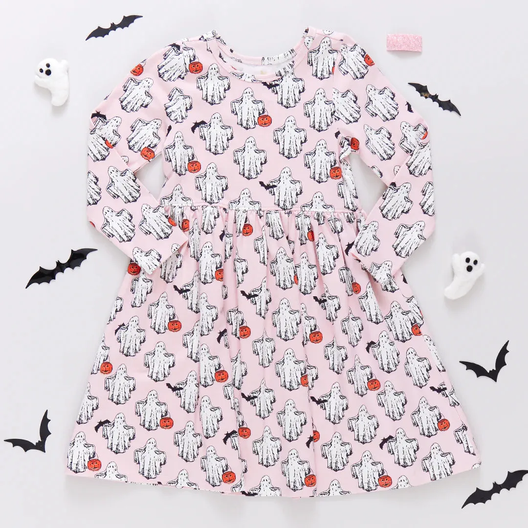 Girls Bamboo Steph Dress - Boo