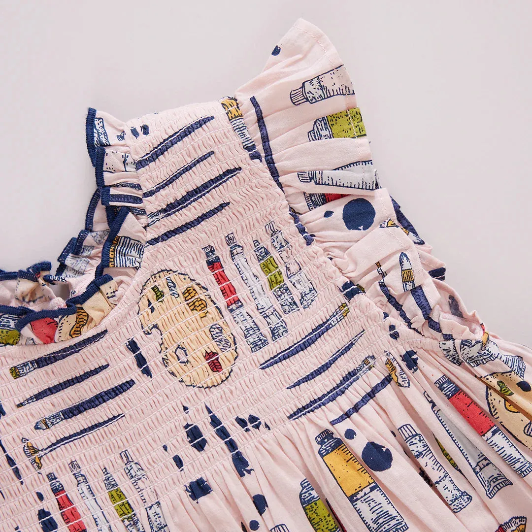 Girl's Stevie Dress Tiny Artist