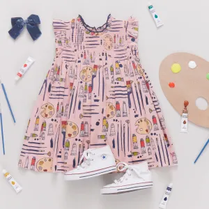 Girl's Stevie Dress Tiny Artist