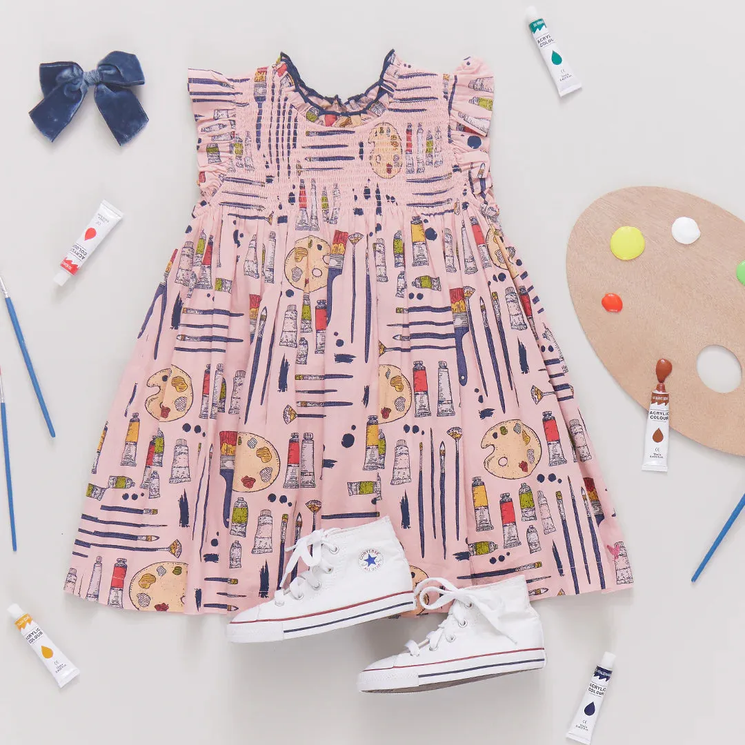 Girl's Stevie Dress Tiny Artist