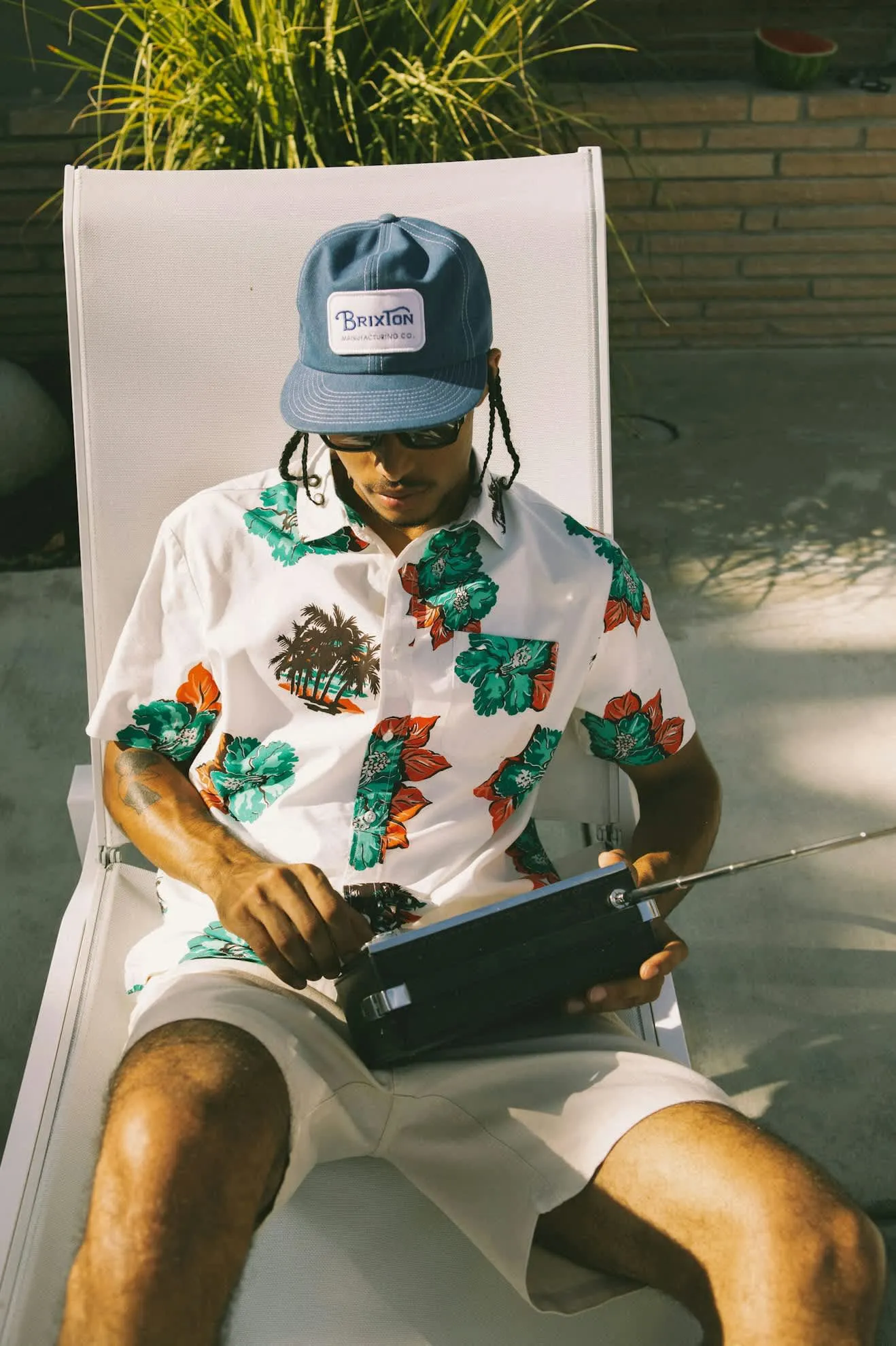 Grade Snapback - Denim Brixton