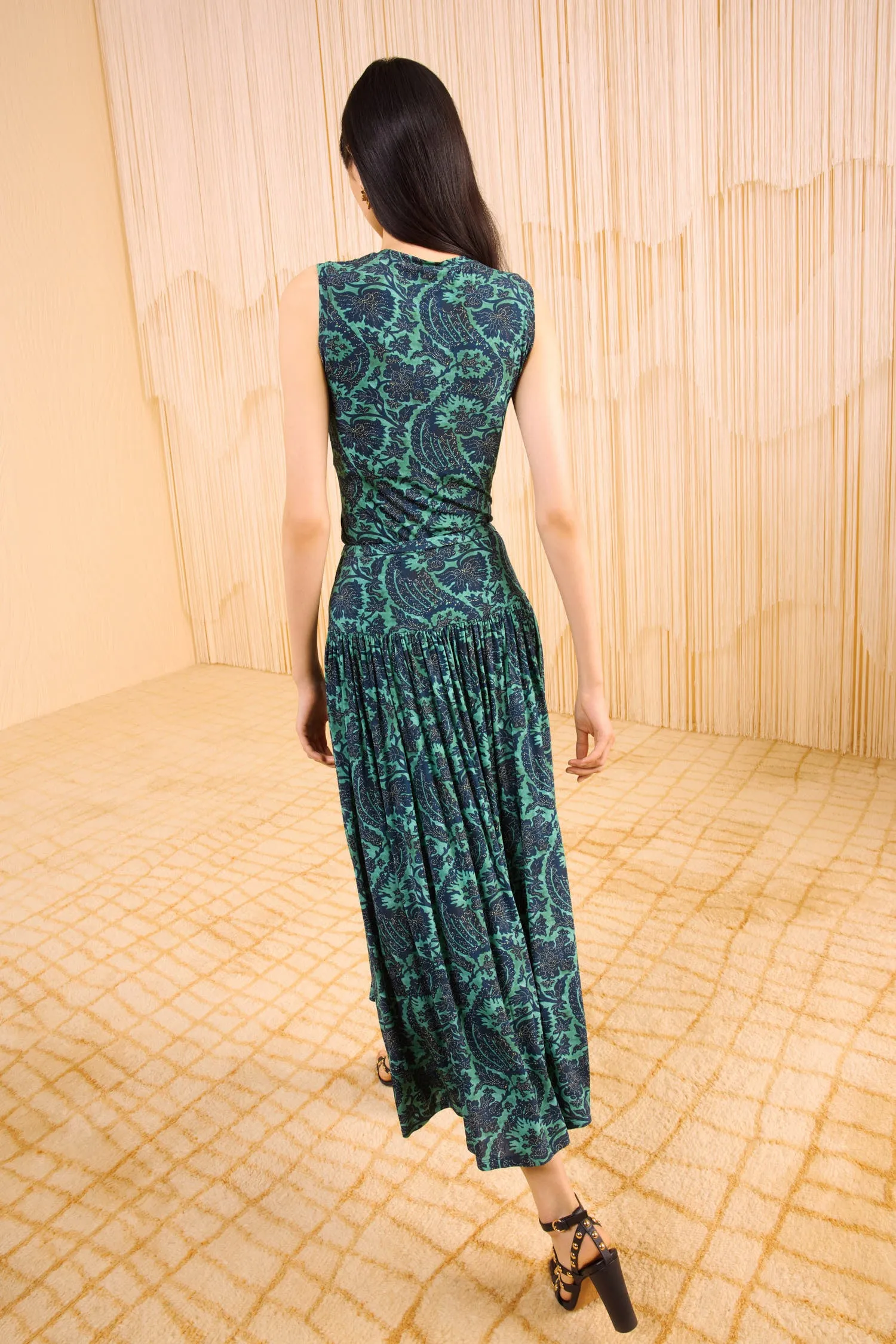 Ines Sleeveless Top - Verde Ulla Johnson
