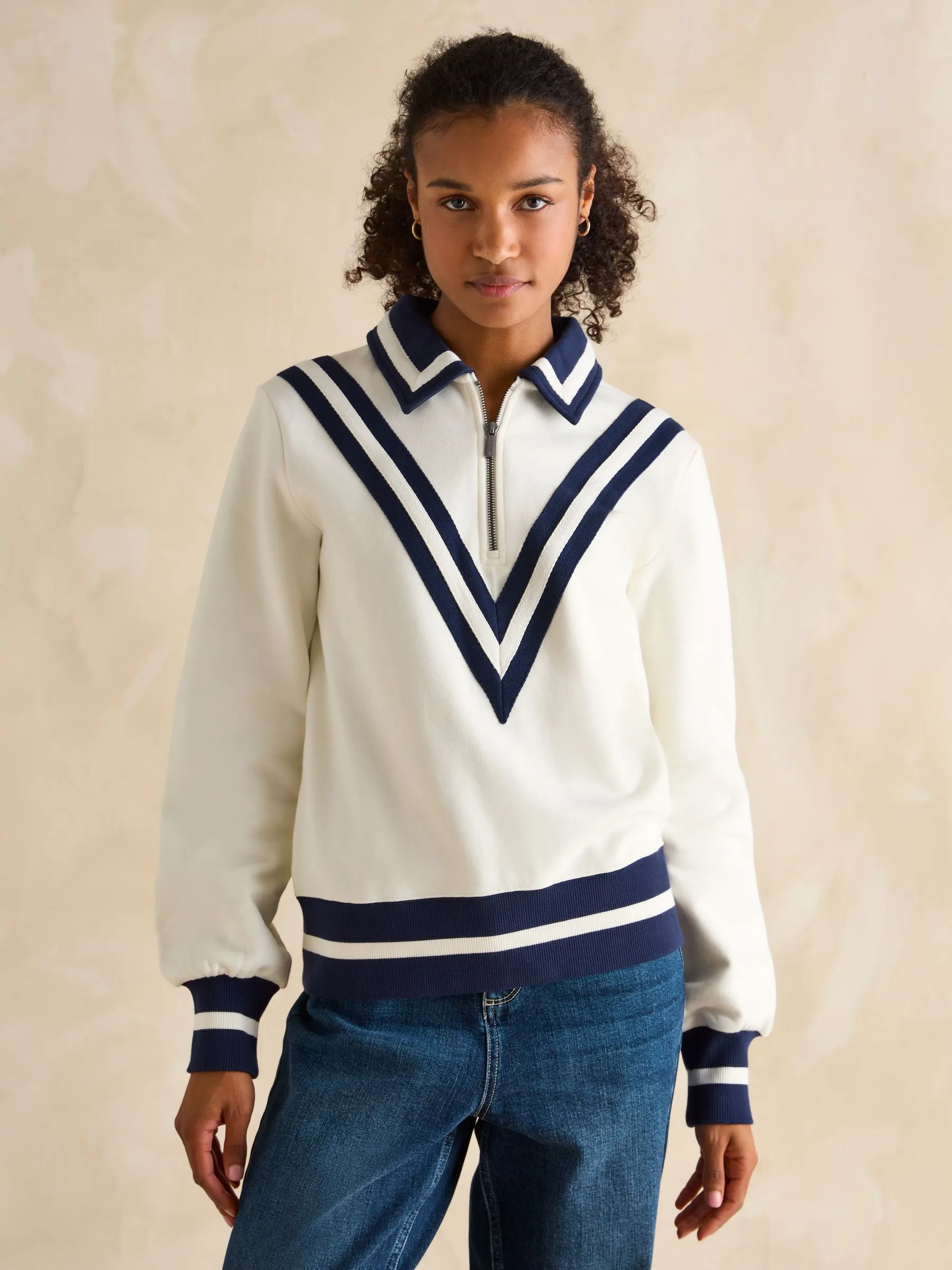 Joules Dawlish Quarter Zip Sweatshirt