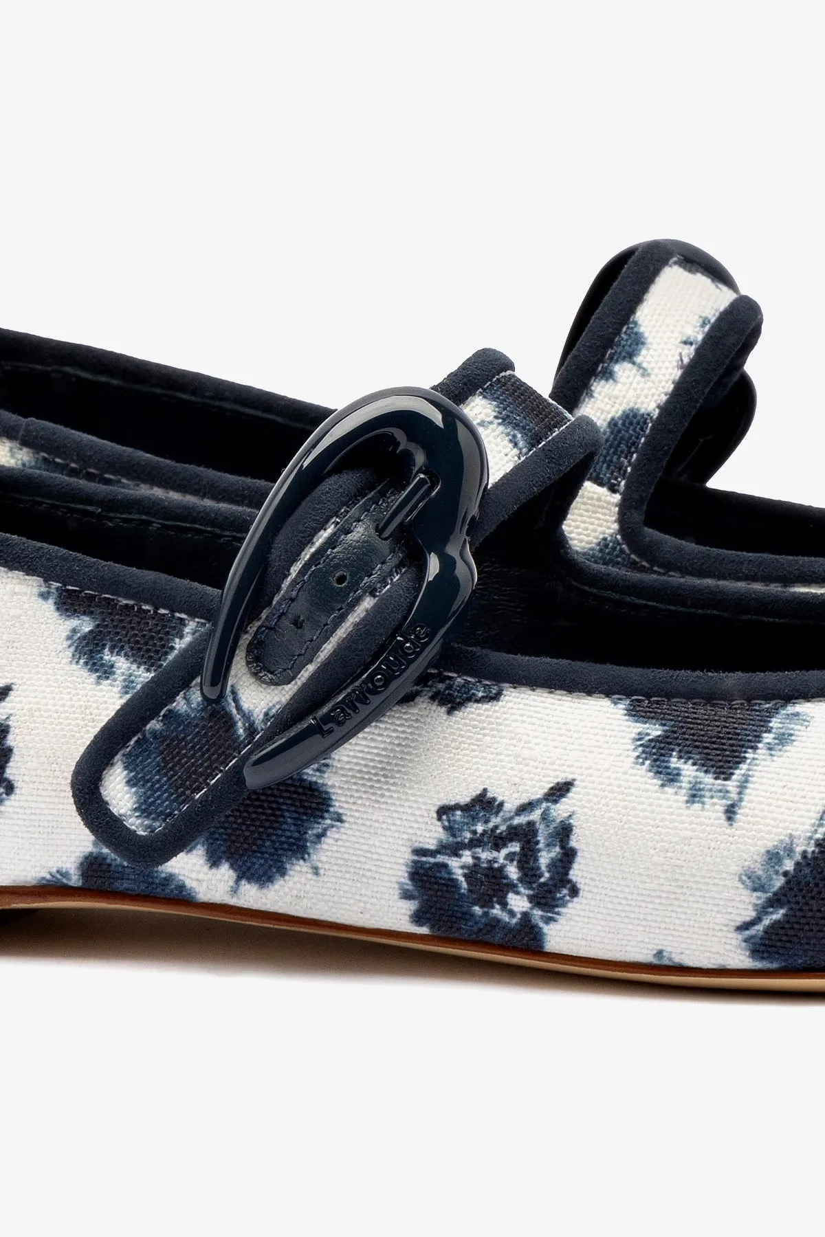 Larroud x Jonathan Cohen Verona Ballet Flat In Tiedye Ocean Linen