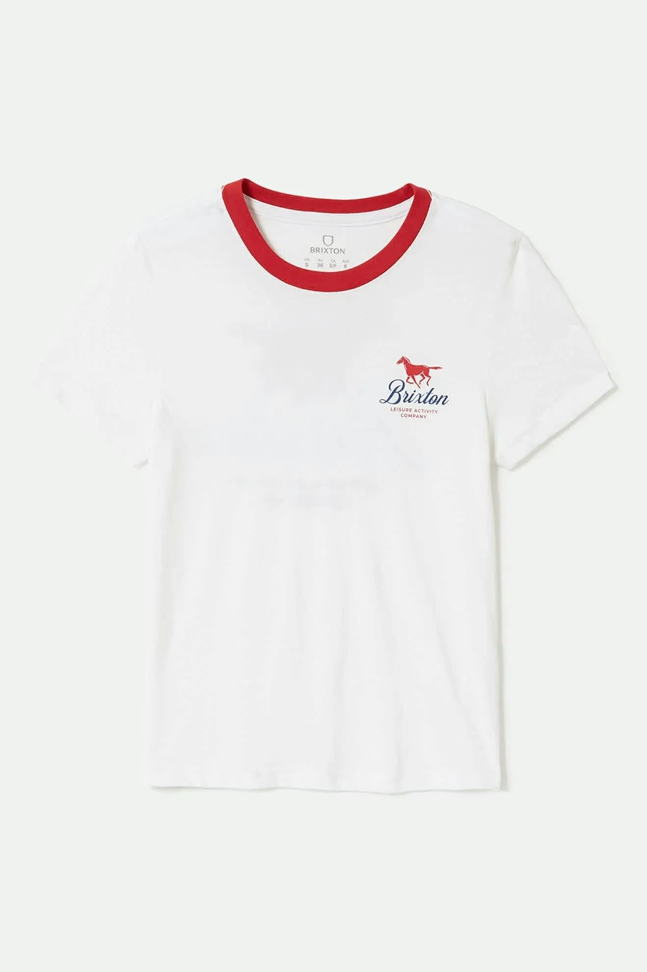 Leisure Activity Fitted Crew T-Shirt - White Brixton