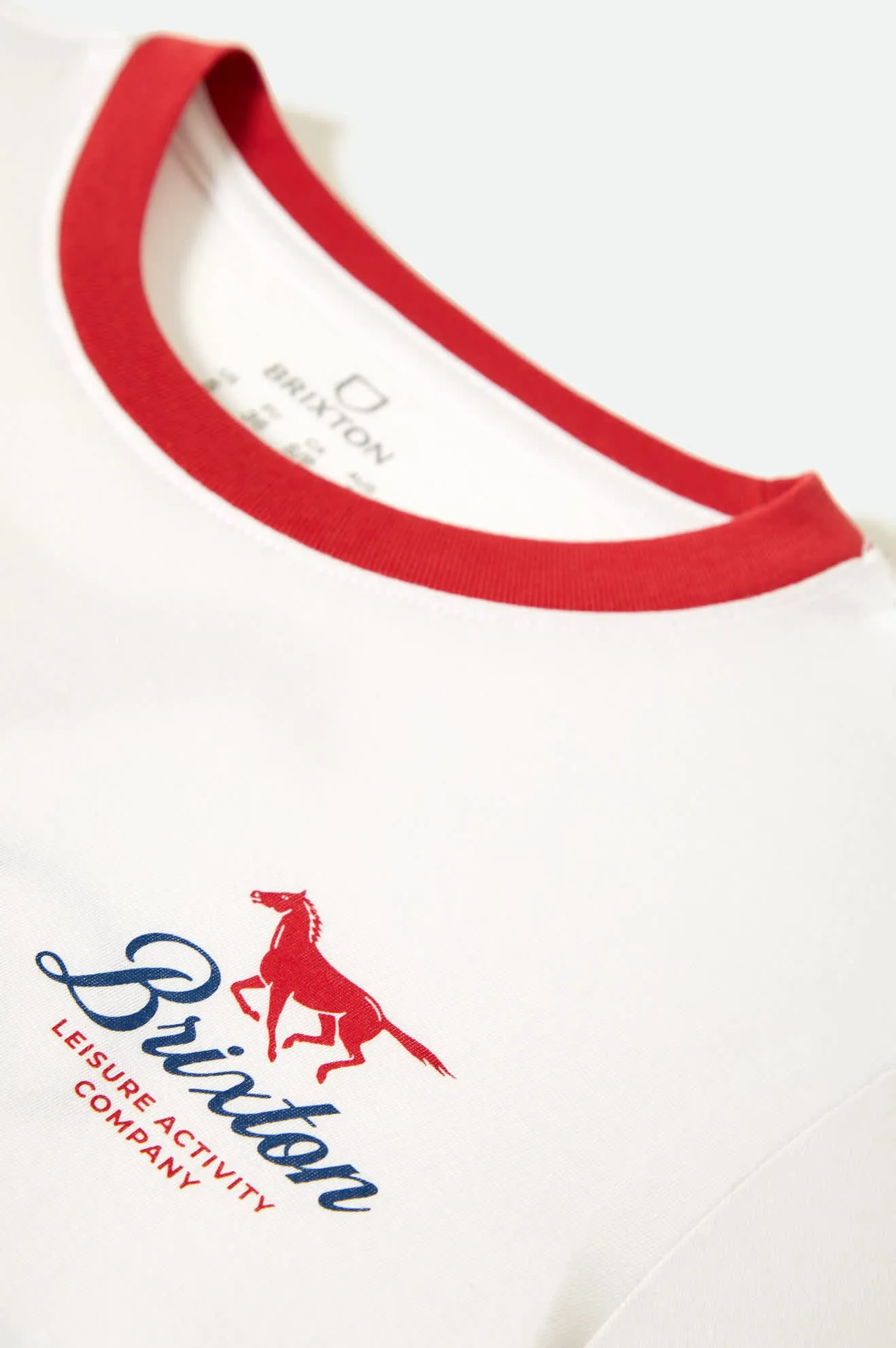 Leisure Activity Fitted Crew T-Shirt - White Brixton