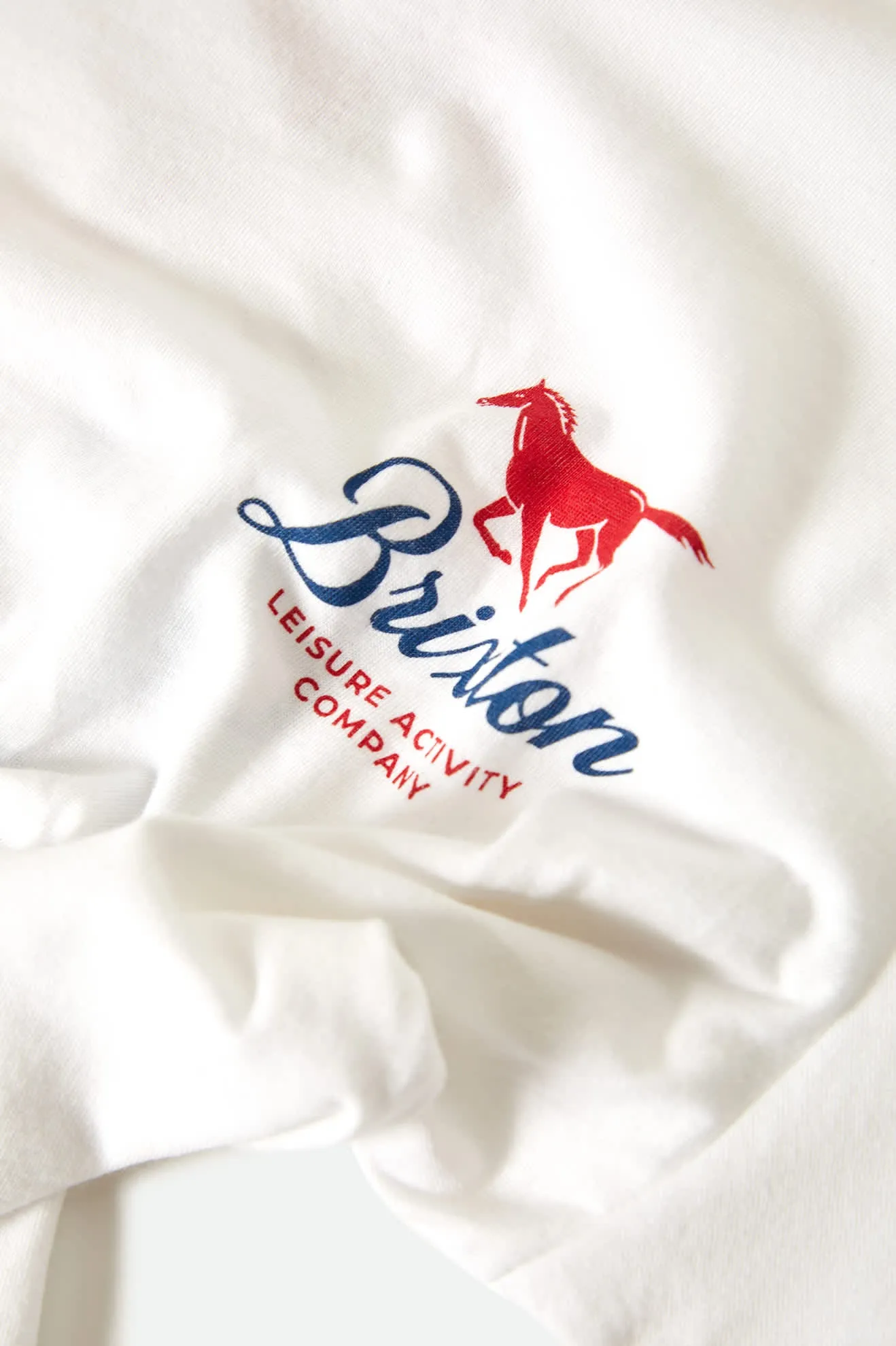 Leisure Activity Fitted Crew T-Shirt - White Brixton