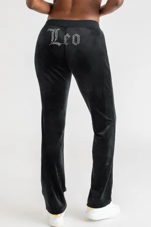 Leo Big Bling Velour Track Pants by Juicy Couture