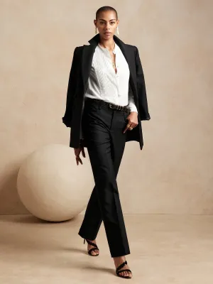 Lido Straight Wool Pant Banana Republic