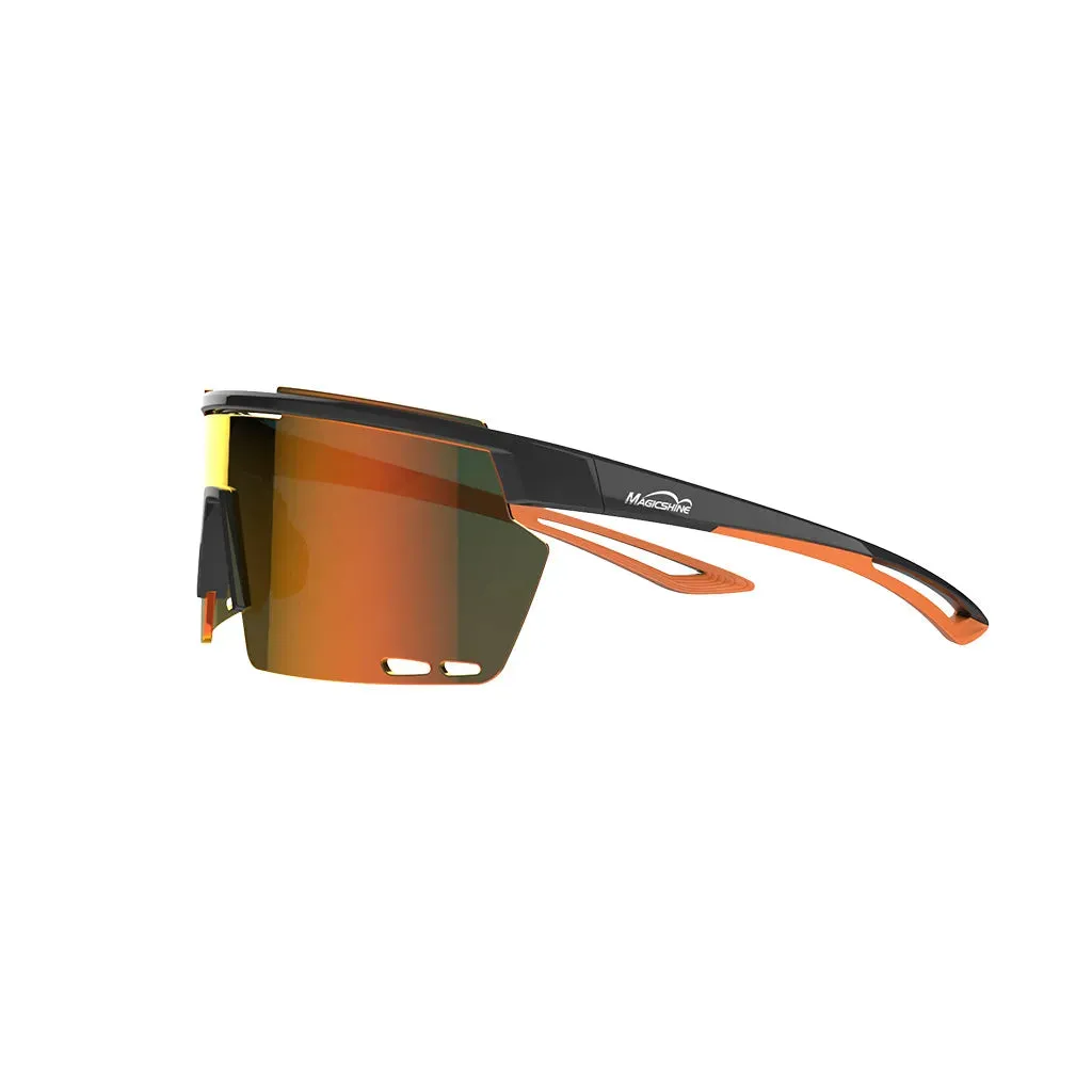 Magicshine Rouler Classic Sports Sunglasses (Black/Orange)