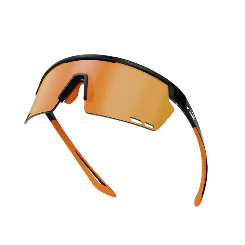 Magicshine Rouler Classic Sports Sunglasses (Black/Orange)