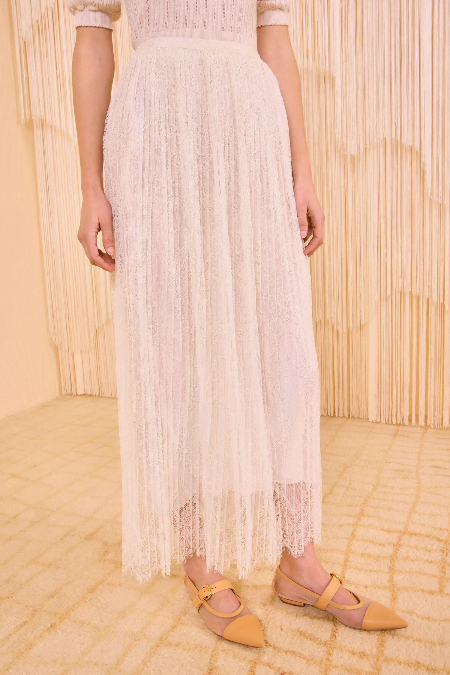 Maren Pleated Skirt - Pearl Ulla Johnson