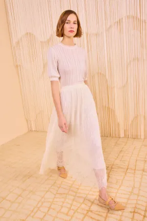 Maren Pleated Skirt - Pearl Ulla Johnson