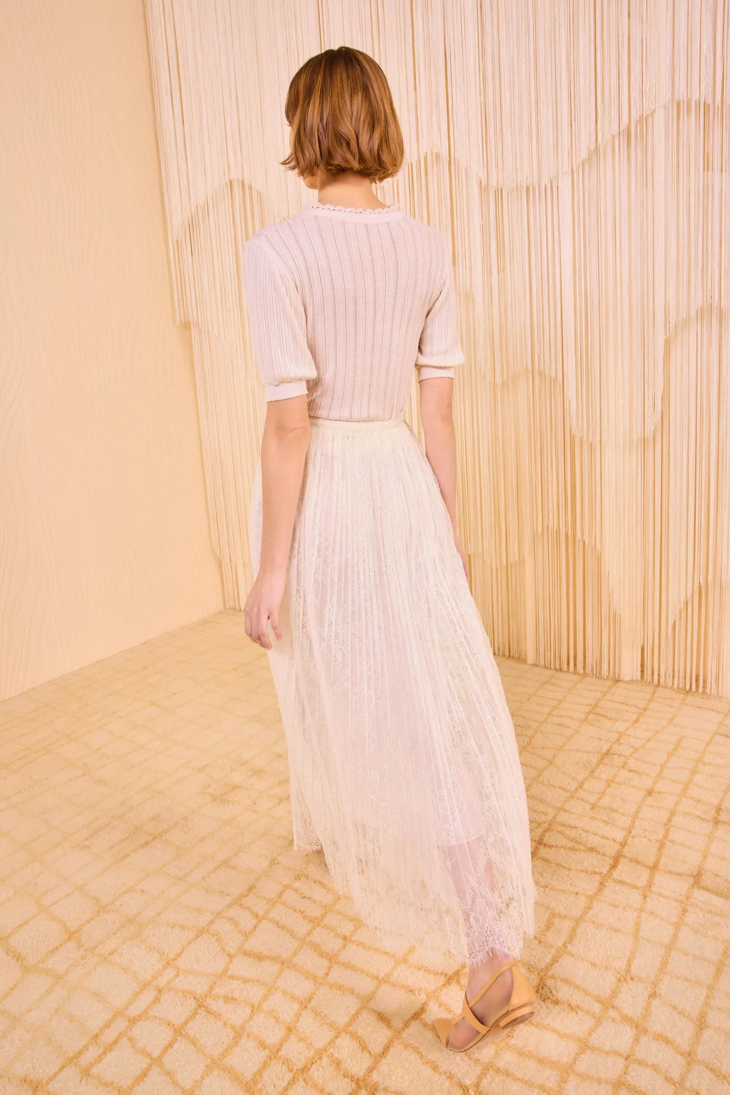 Maren Pleated Skirt - Pearl Ulla Johnson