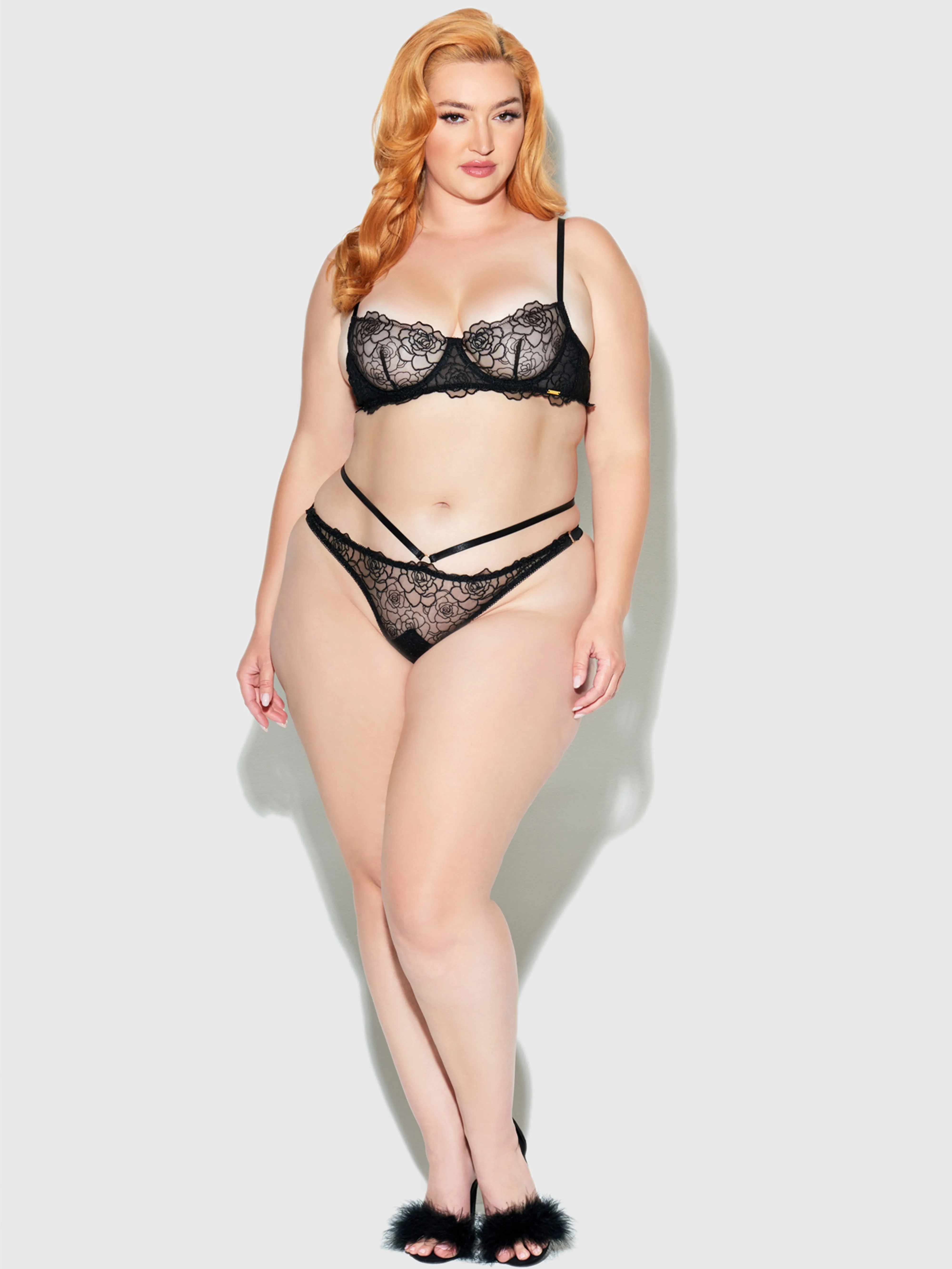 Melrose Embroidered Unlined Bra by Frederick's of Hollywood