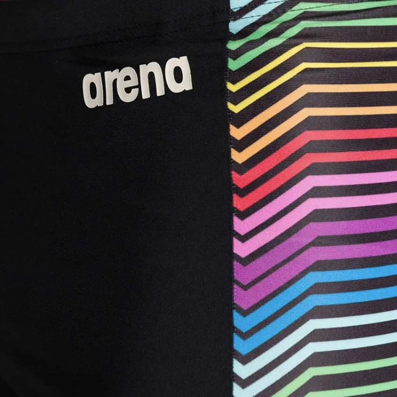 MEN'S MULTICOLOUR STRIPES JAMMER - BLACK/MULTI