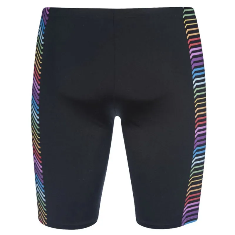 MEN'S MULTICOLOUR STRIPES JAMMER - BLACK/MULTI
