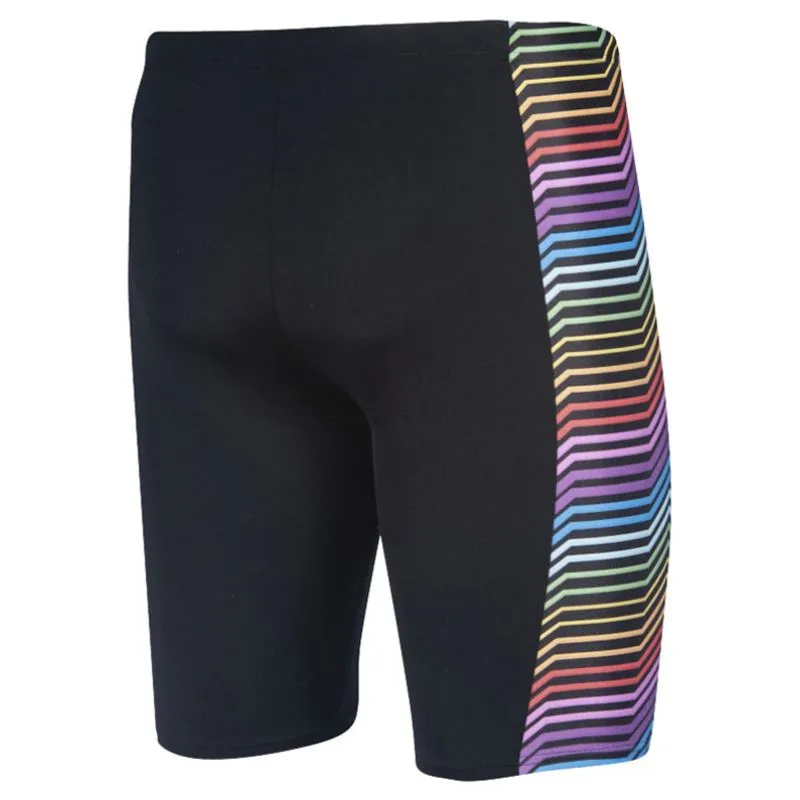 MEN'S MULTICOLOUR STRIPES JAMMER - BLACK/MULTI