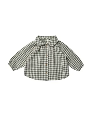 nellie top || marine gingham